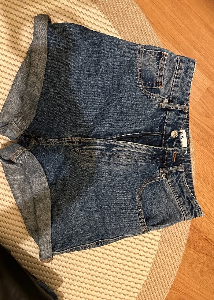 zara mom şort 22beden - Görsel 3