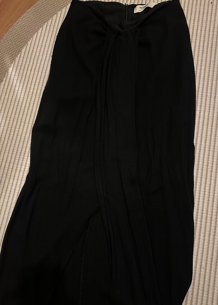 pull and bear yırtmaçlı rustik etek - Görsel 2