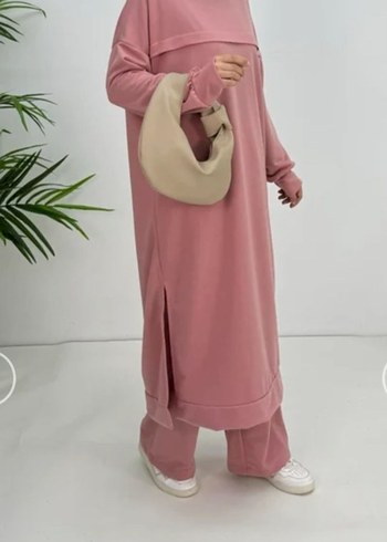 44 Beden pembe Renk 42 44 uyumlu 2 li takım TUNİK PANTOLON ETİKETLİ SIFIR