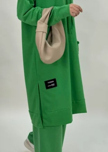 50 52 uyumlu 2li TAKIM TUNİK PANTOLON ETİKETLİ - Görsel 3