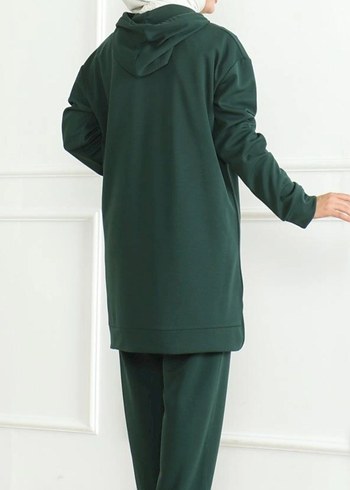 44 beden Uzun Kollu Yeşil Kadın Eşofman Takımı ETİKETLİ SIFIR - Görsel 3