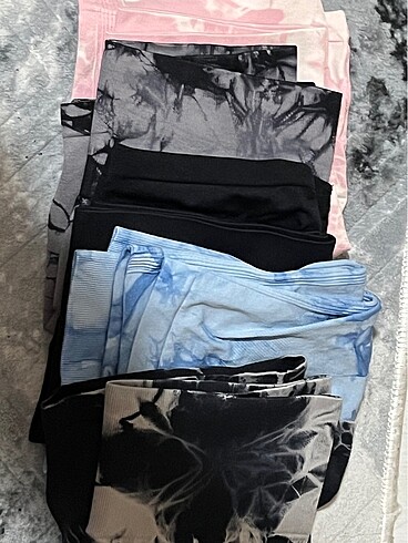 Sheinside Shein spor şort tayt arkası büzgülü