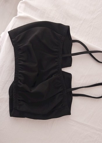 s Beden siyah Renk Siyah Mini Street Wear Bralet