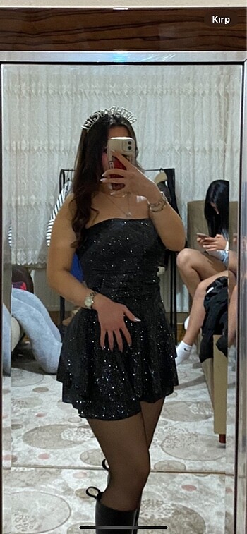 Simli elbise
