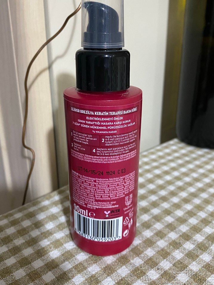 Elidor Brezilya Keratin Terapisi Saç Bakım Spreyi - Görsel 2
