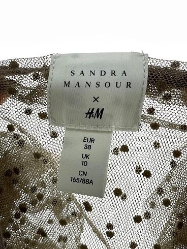 38 Beden kahverengi Renk H&M Uzun Elbise %70 İndirimli.