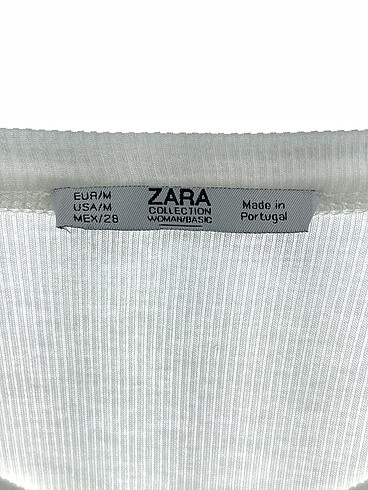 m Beden beyaz Renk Zara T-shirt %70 İndirimli.