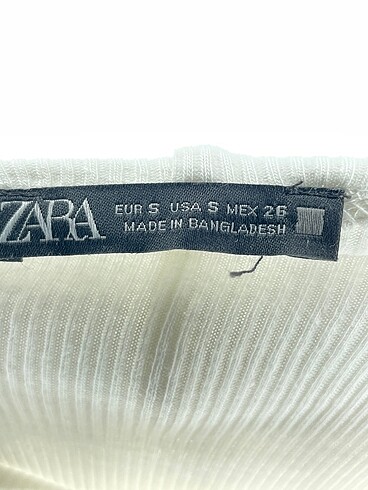 s Beden beyaz Renk Zara Bluz %70 İndirimli.
