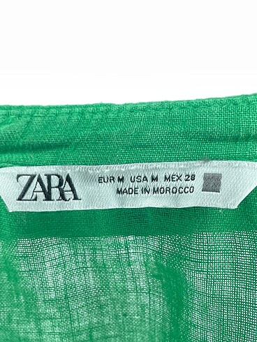 m Beden yeşil Renk Zara Gömlek %70 İndirimli.