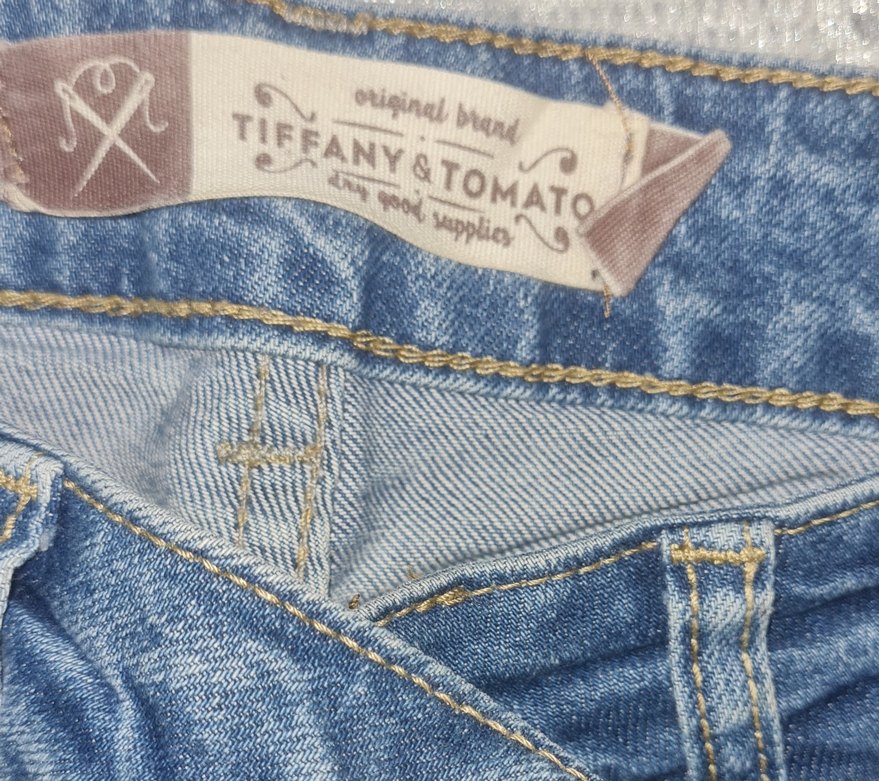 Kadın Mavi Yırtık Denim Pantolon (eskitme ) - Görsel 2