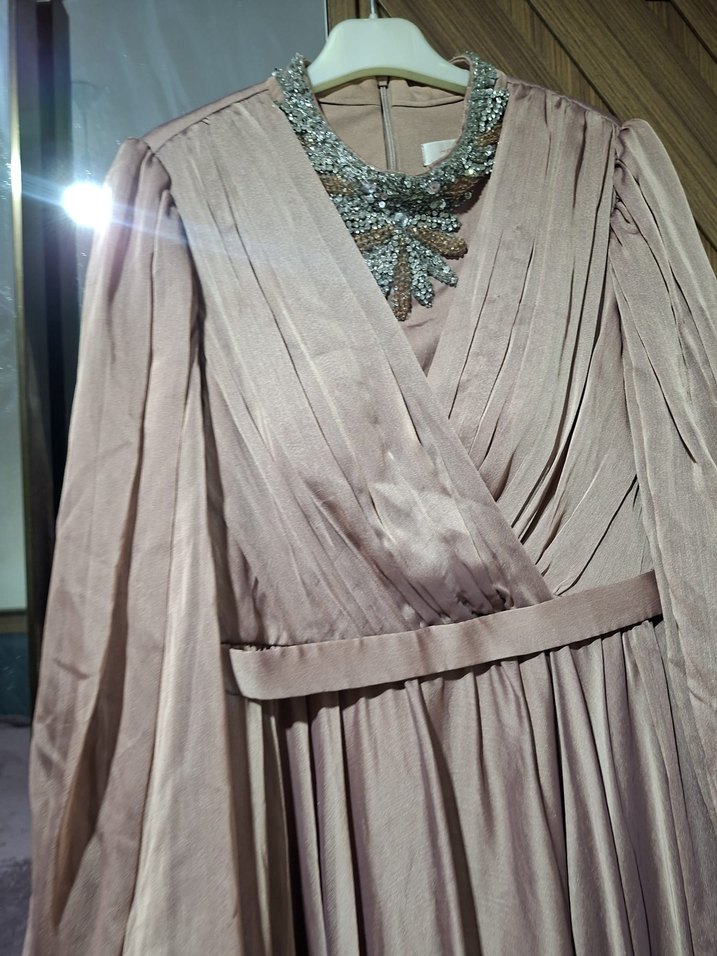 uzun tesettür abiye - Görsel 3