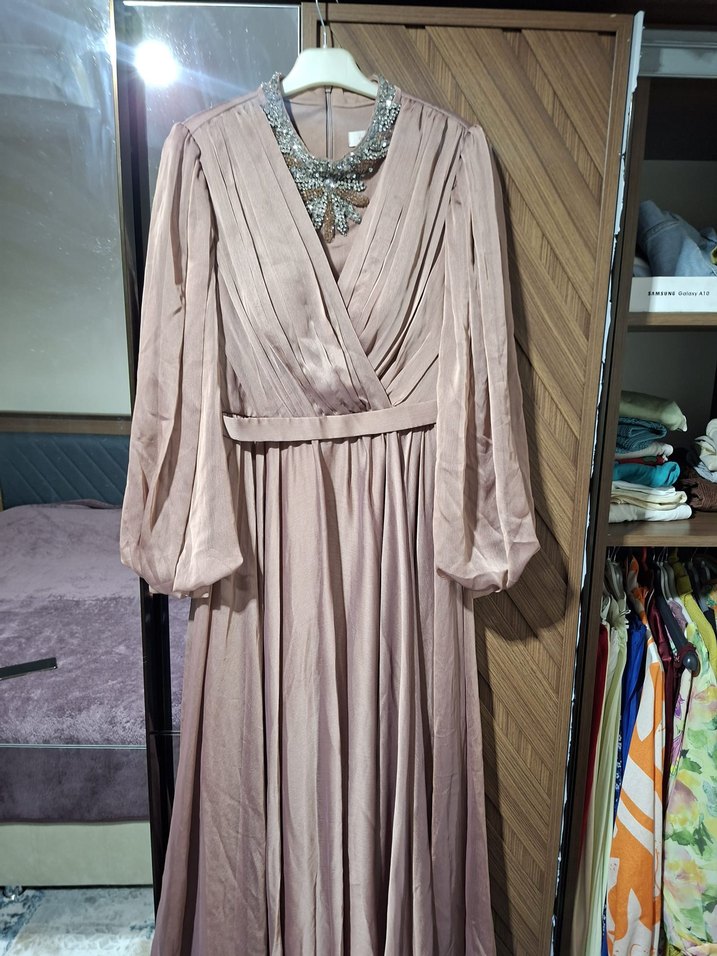 uzun tesettür abiye - Görsel 2