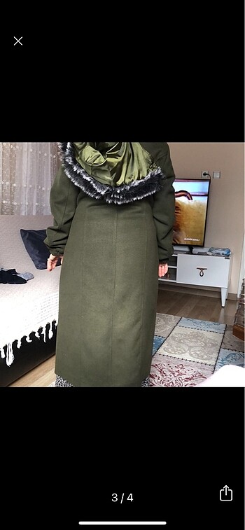 44 Beden Haki kaban hiç kullanılmadı
