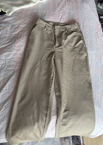 Bej Kumaş Pantolon Stradivarius - Görsel 4