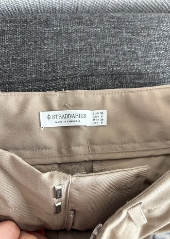 Bej Kumaş Pantolon Stradivarius - Görsel 3
