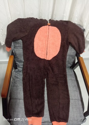 Kahverengi Kürklü Bebek Tulumu - Görsel 2