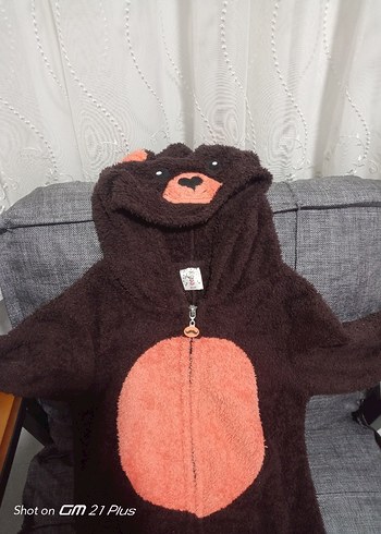 Kahverengi Kürklü Bebek Tulumu - Görsel 4