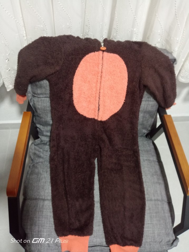 Kahverengi Kürklü Bebek Tulumu - Görsel 2