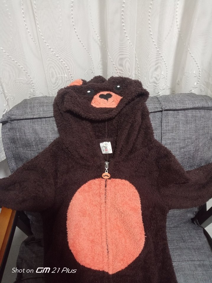 Kahverengi Kürklü Bebek Tulumu - Görsel 4