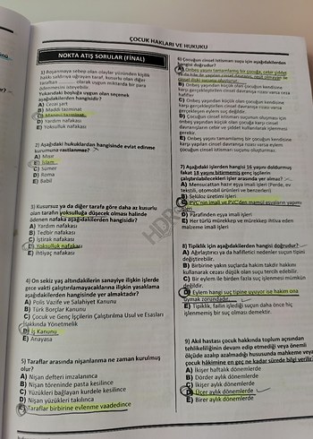 Beden Renk 3. Sınıf Güz Dönemi Çocuk Gelişimi Nokta Atış Sorular Kitabı