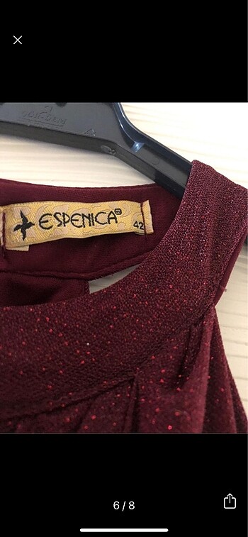 42 Beden bordo Renk Abiye