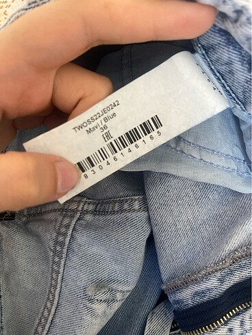 36 Beden mavi Renk Trendyolmilla widge leg kot pantolon