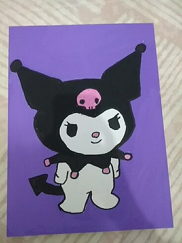 Tuval'de akrilik kuromi resmi 
