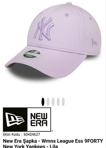 New Era Kadın Lila 9FORTY New York Yankees Şapka