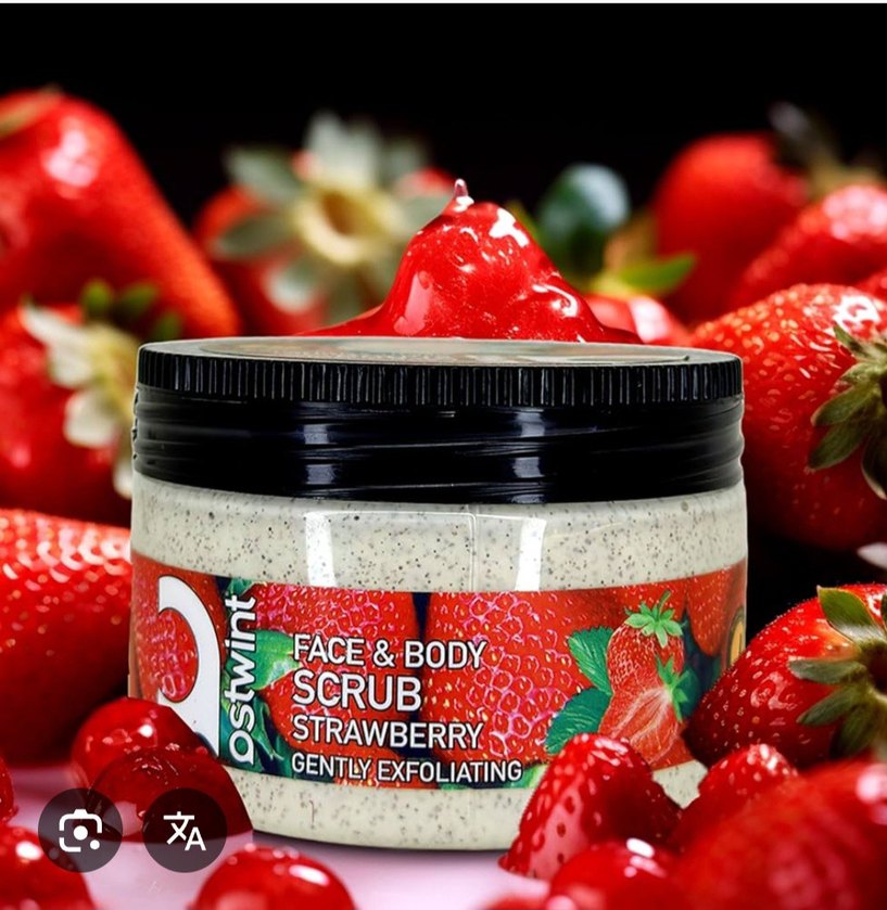 Ostwint Çilekli Yüz ve Vücut Peeling Jeli 300ml - Görsel 2