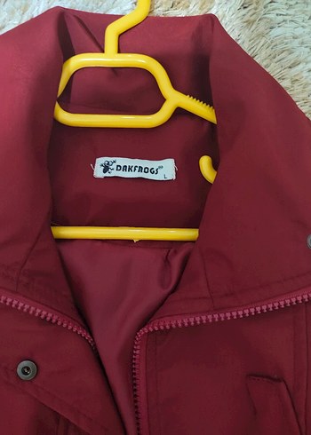 Bordo Düğmeli Uzun Kadın Ceket - Görsel 6