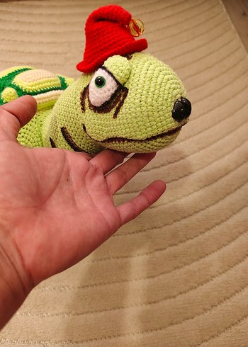 Renkli Örgü Kaplumbağa Peluş Oyuncak - Görsel 7
