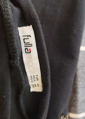 Zincir Detaylı Siyah Kadın Uzun Denim Tulum - Görsel 5