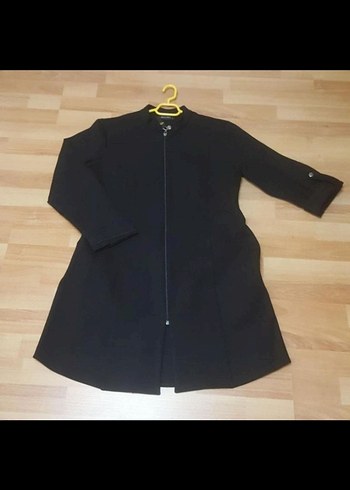 Siyah Uzun trençkot Kabanı - Görsel 2