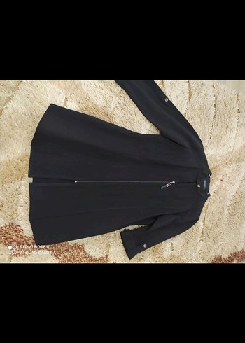 Siyah Uzun trençkot Kabanı - Görsel 3