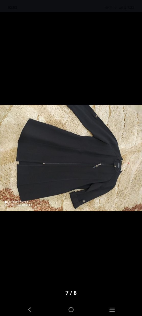 Siyah Uzun trençkot Kabanı - Görsel 3