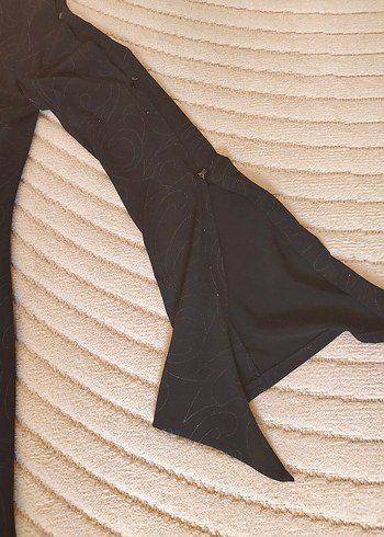 Uzun Kollu Siyah Gotik Bluz - Görsel 6