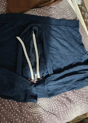 Lacivert Kapüşonlu sweatshirt - Görsel 2