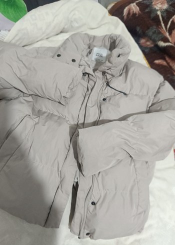 Fermuarlı Düğmeli Gri Kadın Midi Mont/Satıldı! - Görsel 3