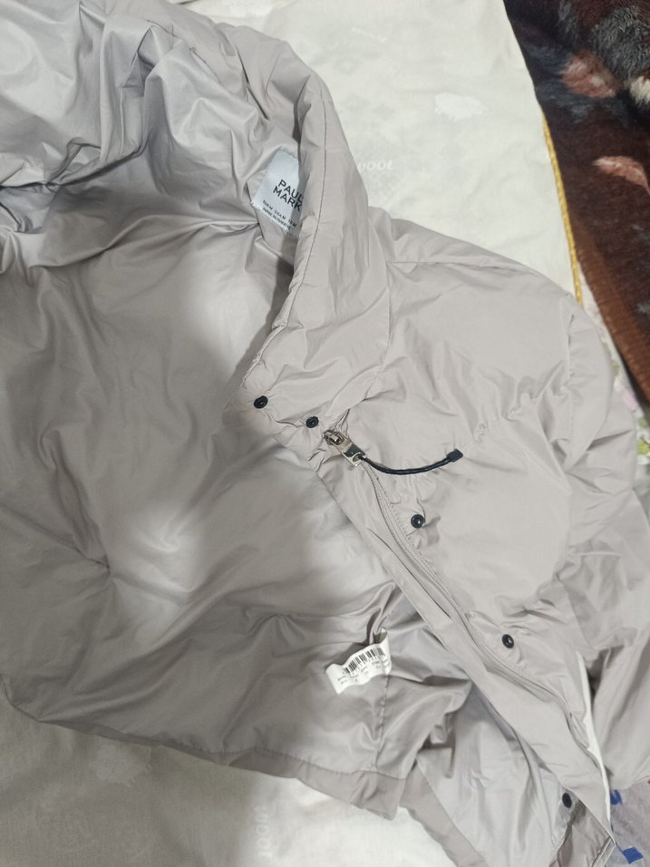 Fermuarlı Düğmeli Gri Kadın Midi Mont/Satıldı! - Görsel 4