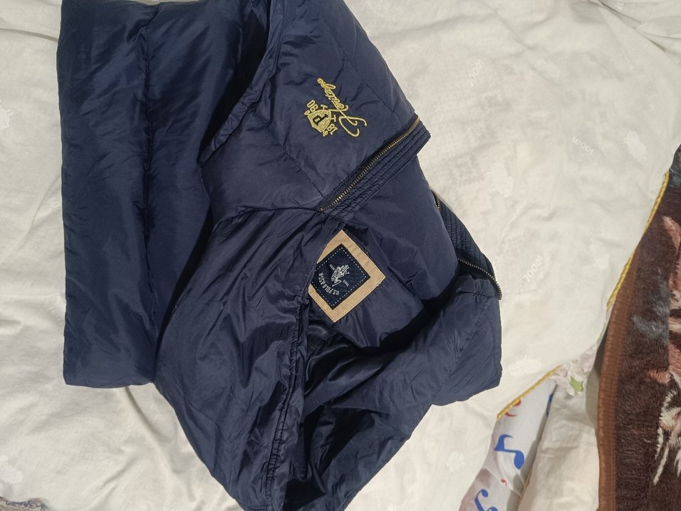 çocuk Mavi Kadife Detaylı Kolsuz Mont - Görsel 3