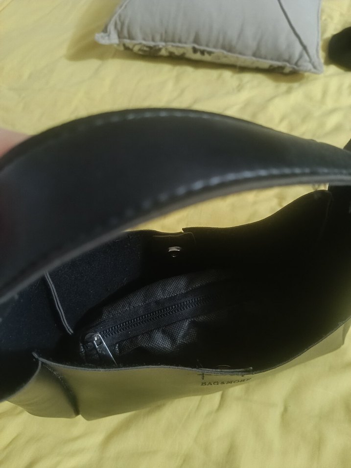 Siyah Deri  Kadın Çanta - Görsel 4