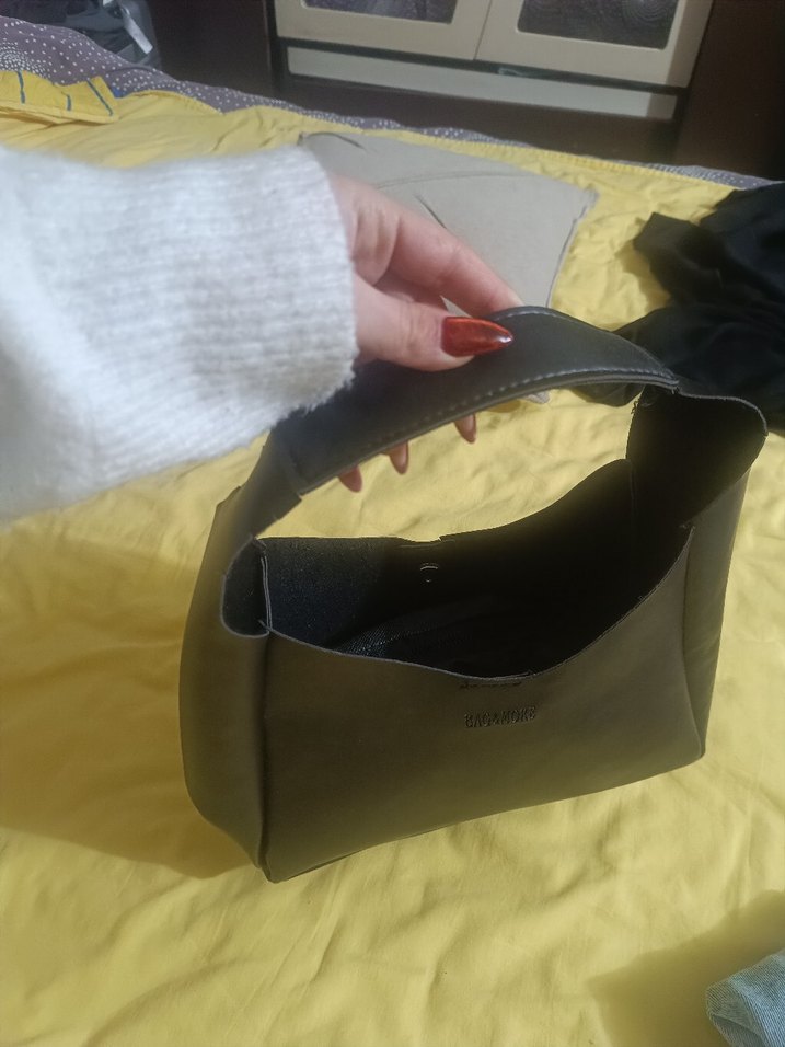 Siyah Deri  Kadın Çanta - Görsel 2