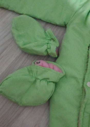 Kapüşonlu Peluş Detaylı Bebek Tulumu - Görsel 2