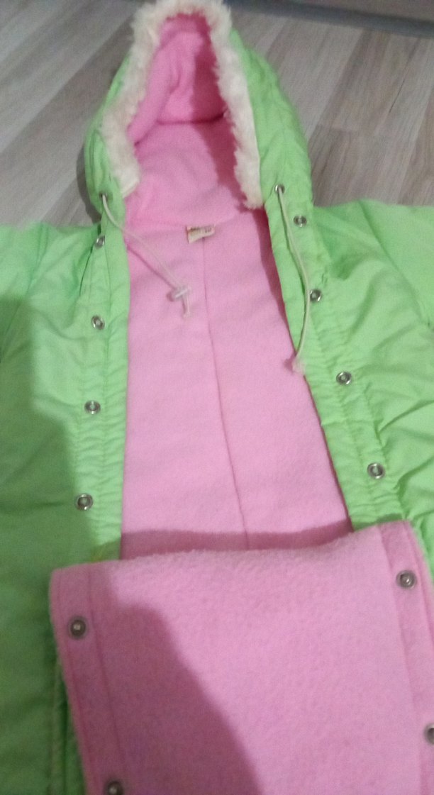 Kapüşonlu Peluş Detaylı Bebek Tulumu - Görsel 5