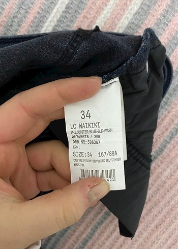LC Waikiki Gri Mavi Kadın Kot Pantolon