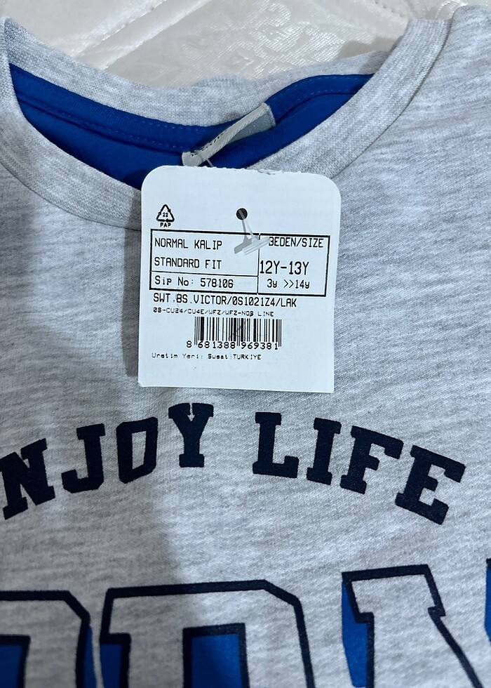 ETİKETLİ ERKEK ÇOCUK TİŞÖRTÜ - Görsel 2