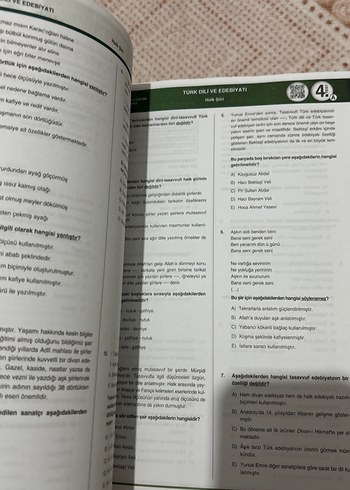 Ayt edebiyat kamp kitabı +Türk dili 9.sınıf+Dört Dörtlük - Görsel 18