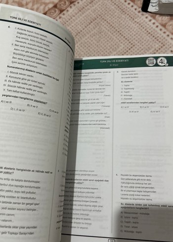 Ayt edebiyat kamp kitabı +Türk dili 9.sınıf+Dört Dörtlük - Görsel 19