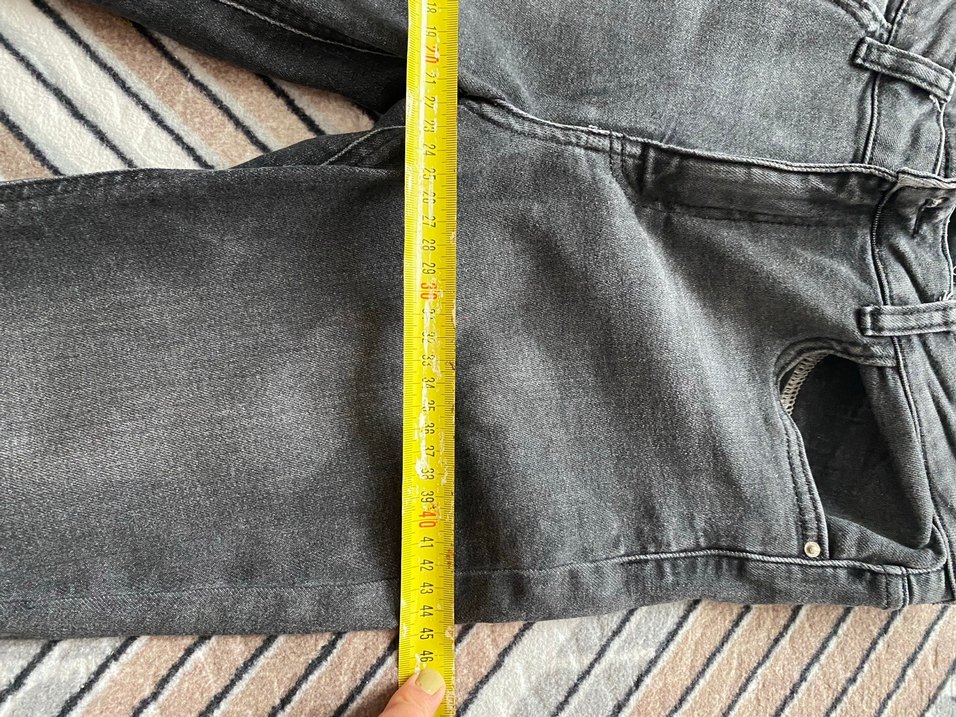 Gri Regular Fit Kadın Kot Pantolon - Görsel 3