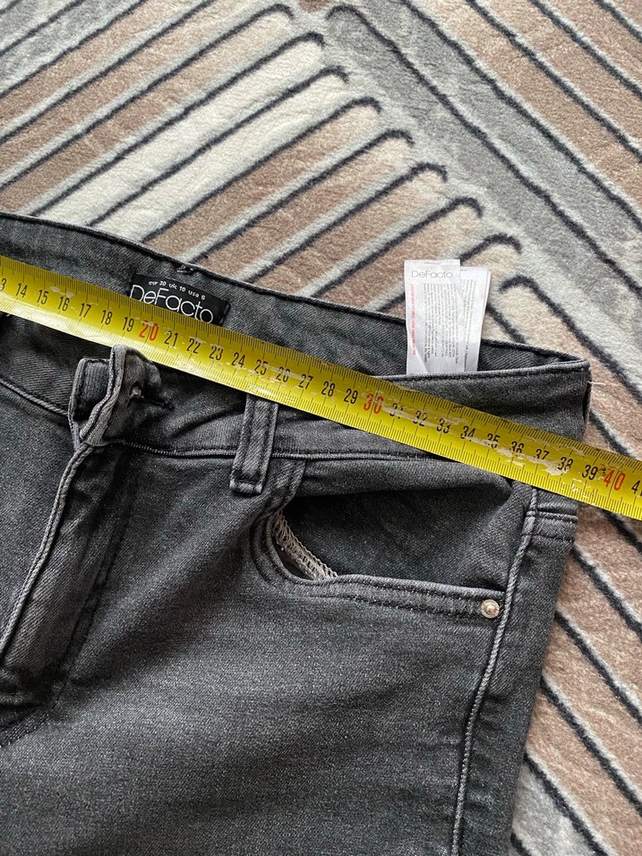 Gri Regular Fit Kadın Kot Pantolon - Görsel 2